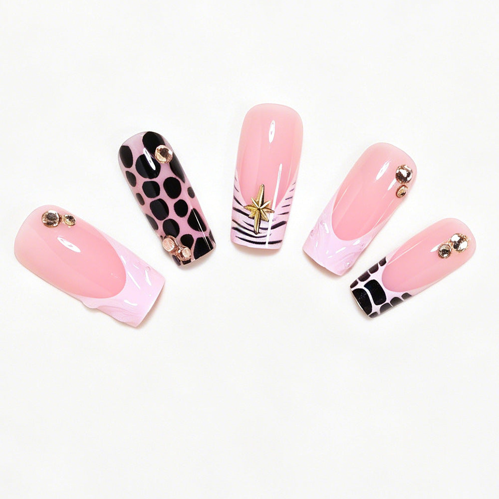 Creative Abstract Press-On Nail Art Set Bowlift