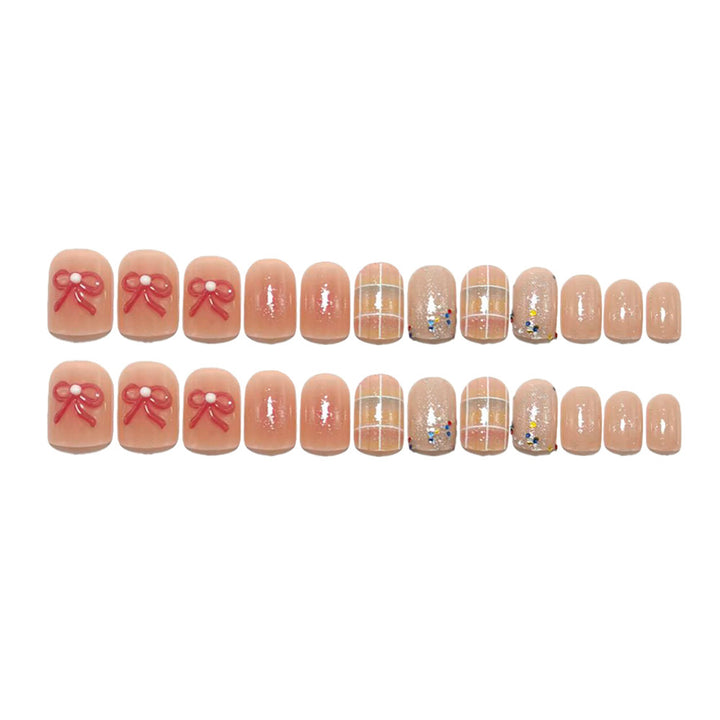 Creative nail art set with glitter and floral applications Bowlift