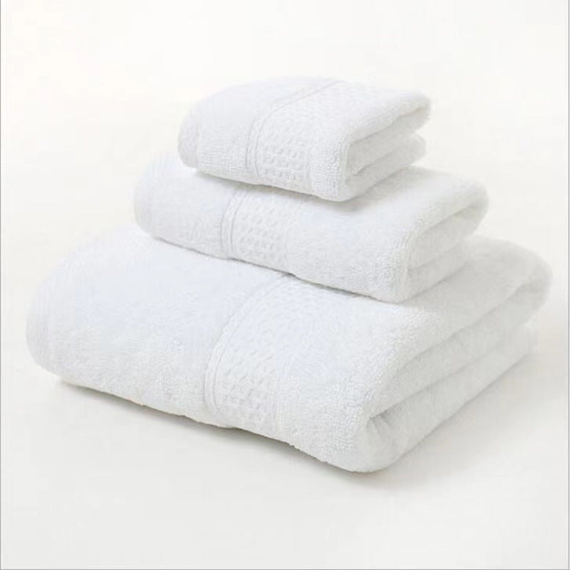 Terry Bath Towel Set with Elegant Structure Bowlift