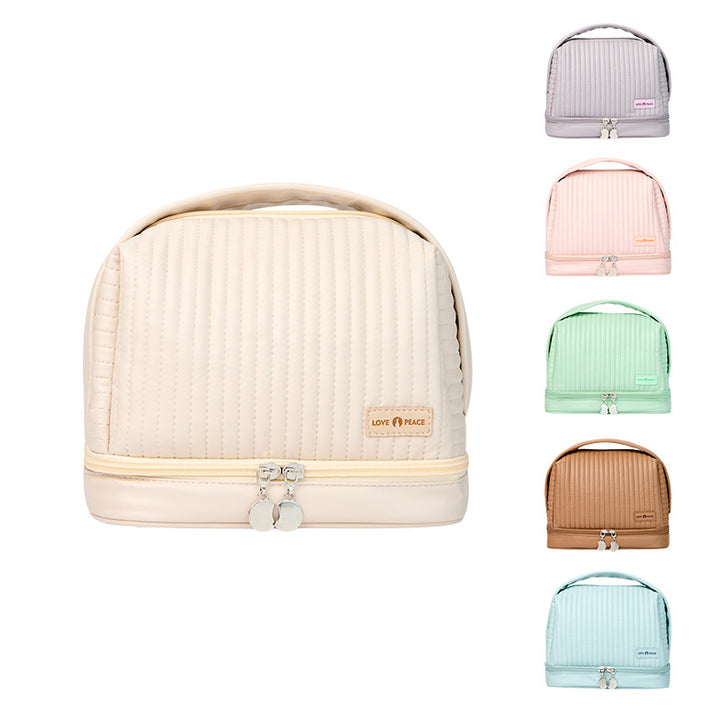 Elegant Quilted Makeup Case Bowlift