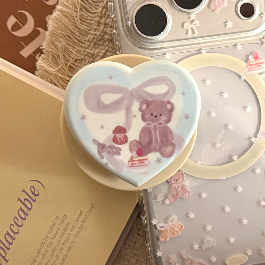 Charming Heart-Shaped Smartphone Holder Bowlift