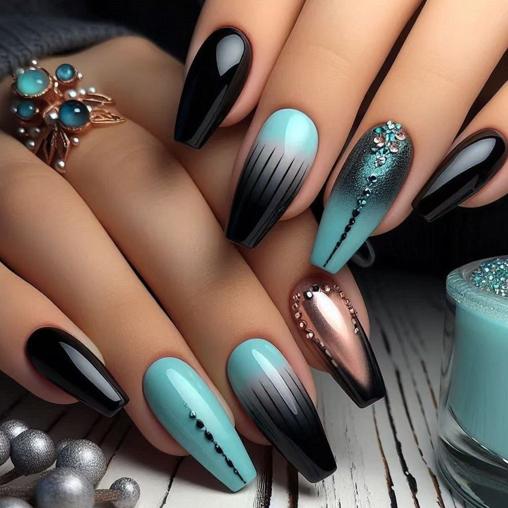Artistic Ombre Press-On Nail Set Bowlift