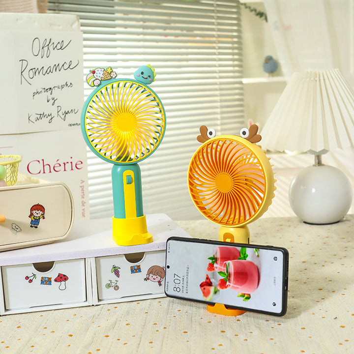 Portable Usb Hand Fan with Creative Animal Design Bowlift