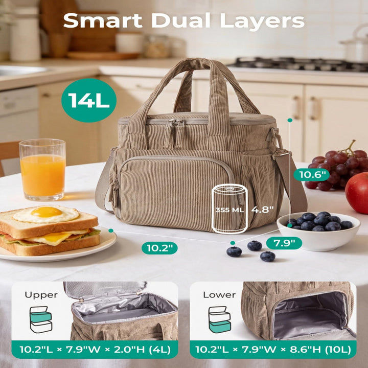Insulated Multi-Functional Lunch Bag Bowlift