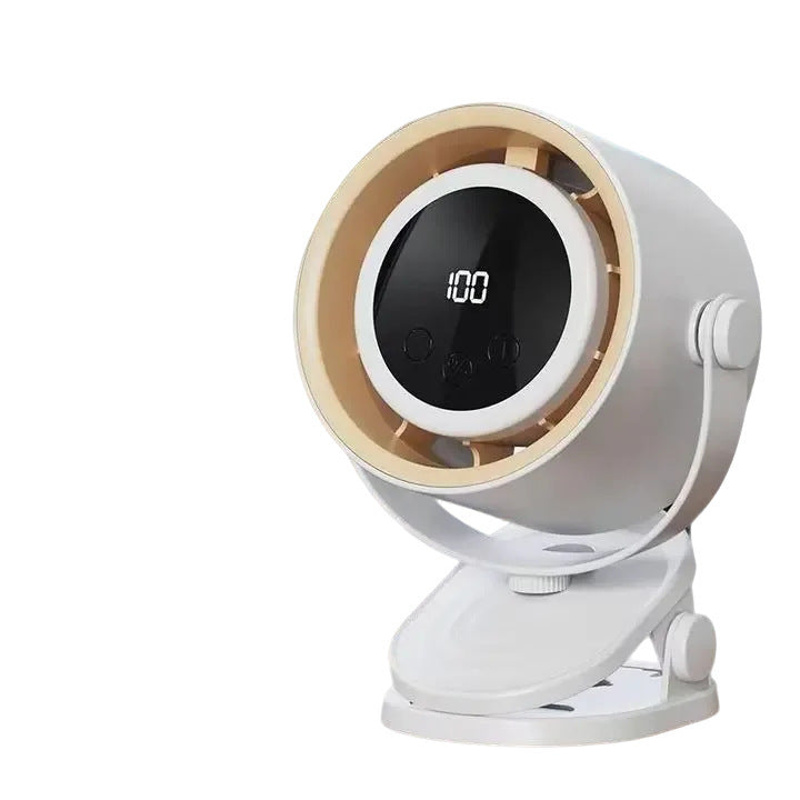 Women's Portable Table Fan with LED Light Bowlift
