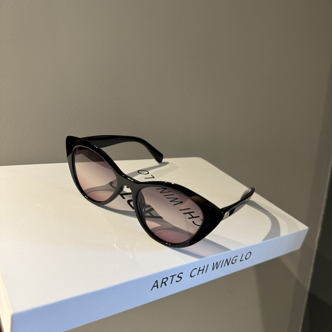 Retro Cat-Eye Polarized UV Protection Thick Acetate Frame Sunglasses Bowlift