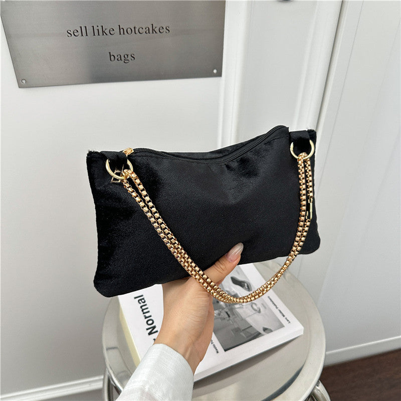 WoElegant Velvet Clutch Bag Bowlift