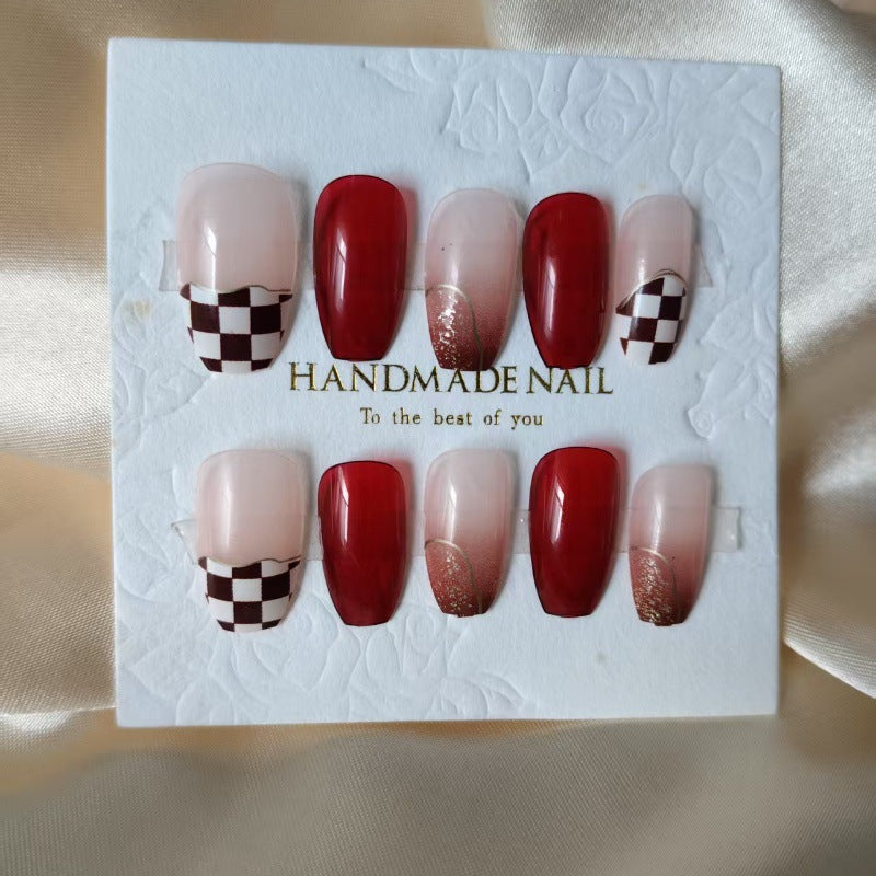 Artificial Nail Set with Cheerful Spring Design Bowlift