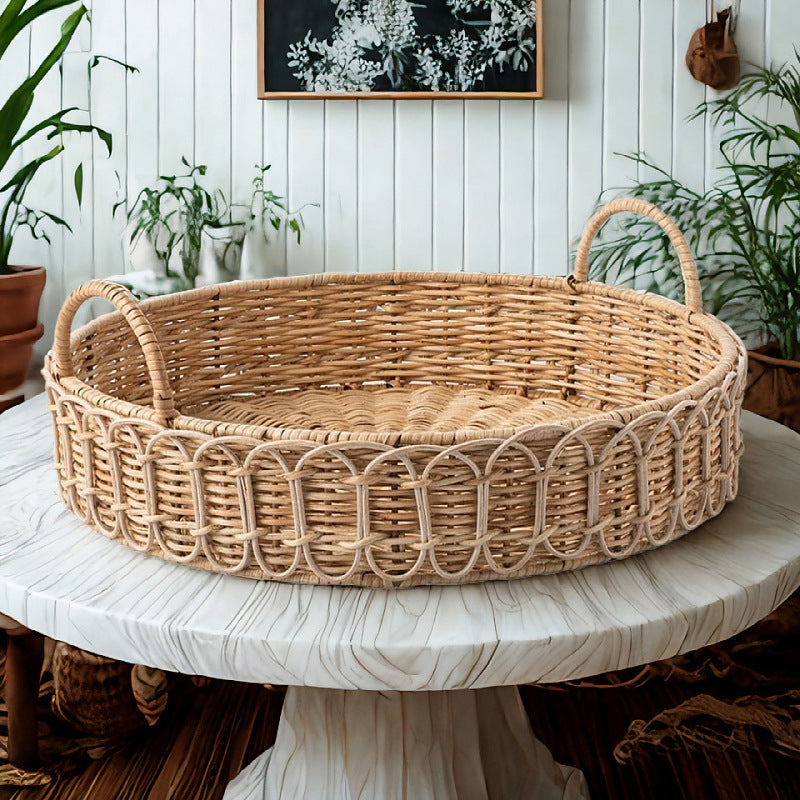 Elegant braided serving basket Bowlift