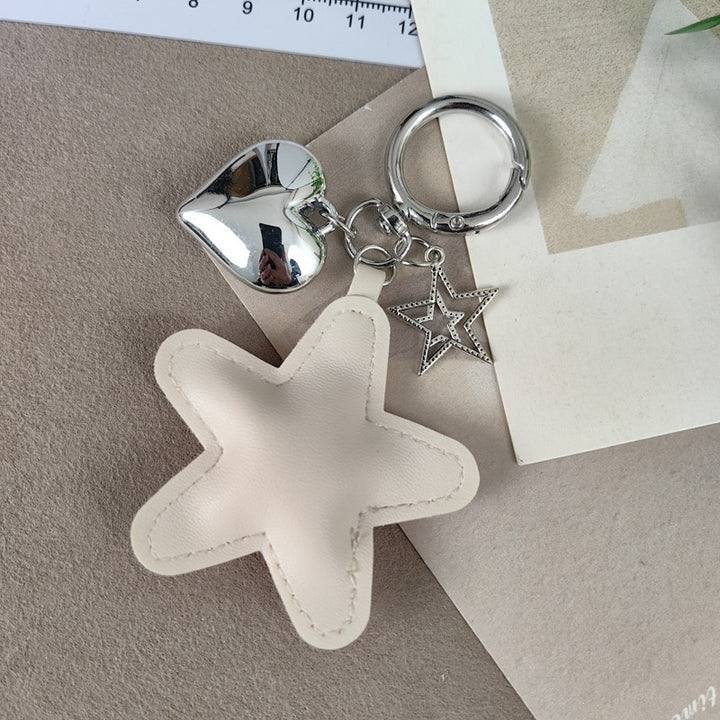 Keychain with star and heart design Bowlift
