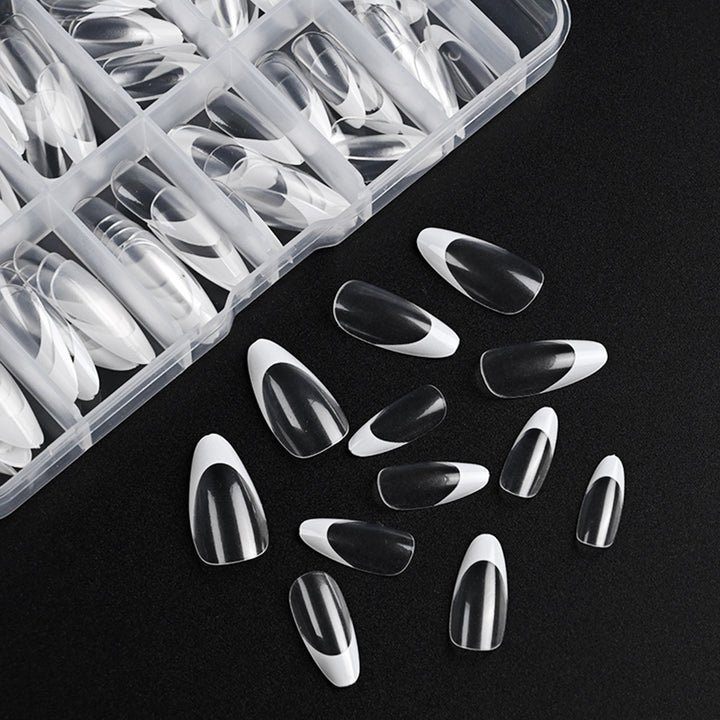 Half-Moon French Tip Nail Tips Collection Bowlift