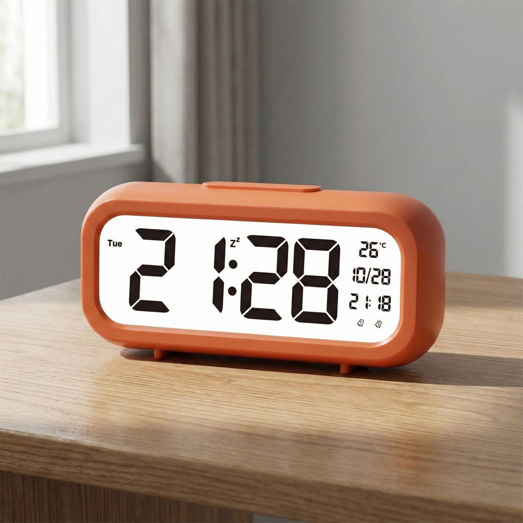 Digital alarm clock with temperature display and large LED display Bowlift