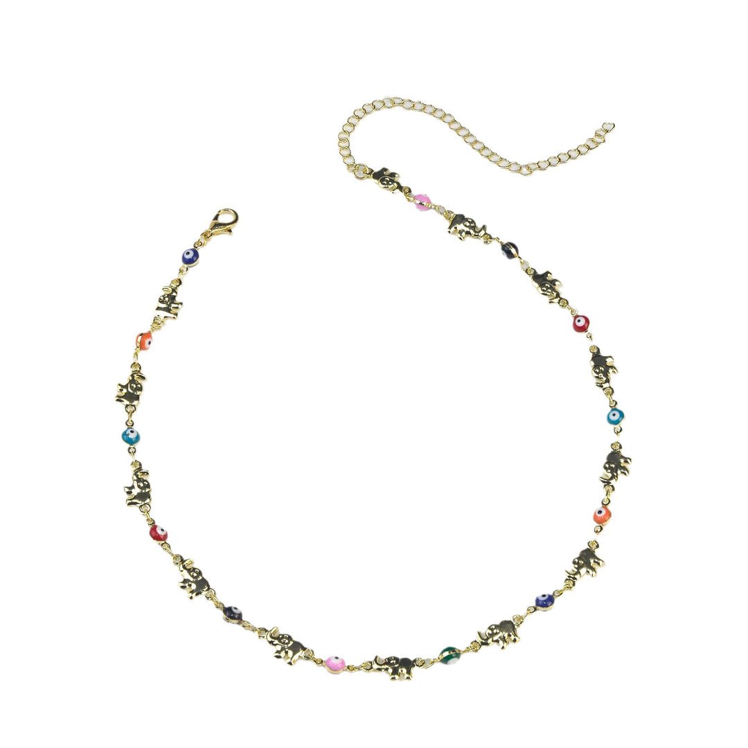 Colorful Elephant Charm Eyewear Chain Bowlift