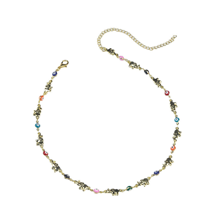 Colorful Elephant Charm Eyewear Chain Bowlift