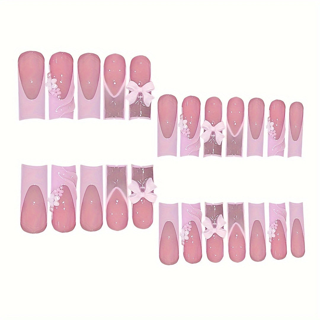 Decorative Press-On Nail Art Bowlift
