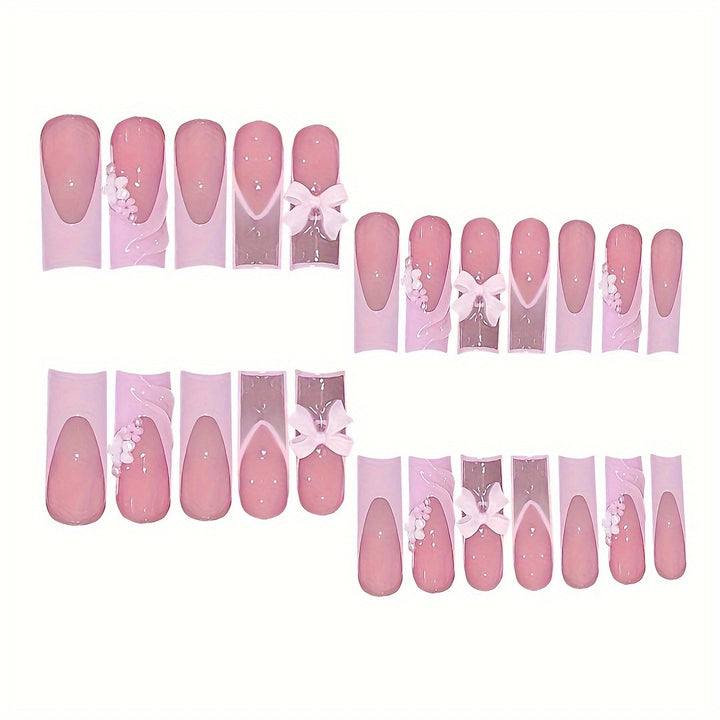 Decorative Press-On Nail Art Bowlift