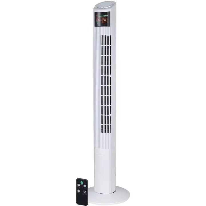 Cooling vertical oscillating tower fan with digital LED display and remote control Bowlift
