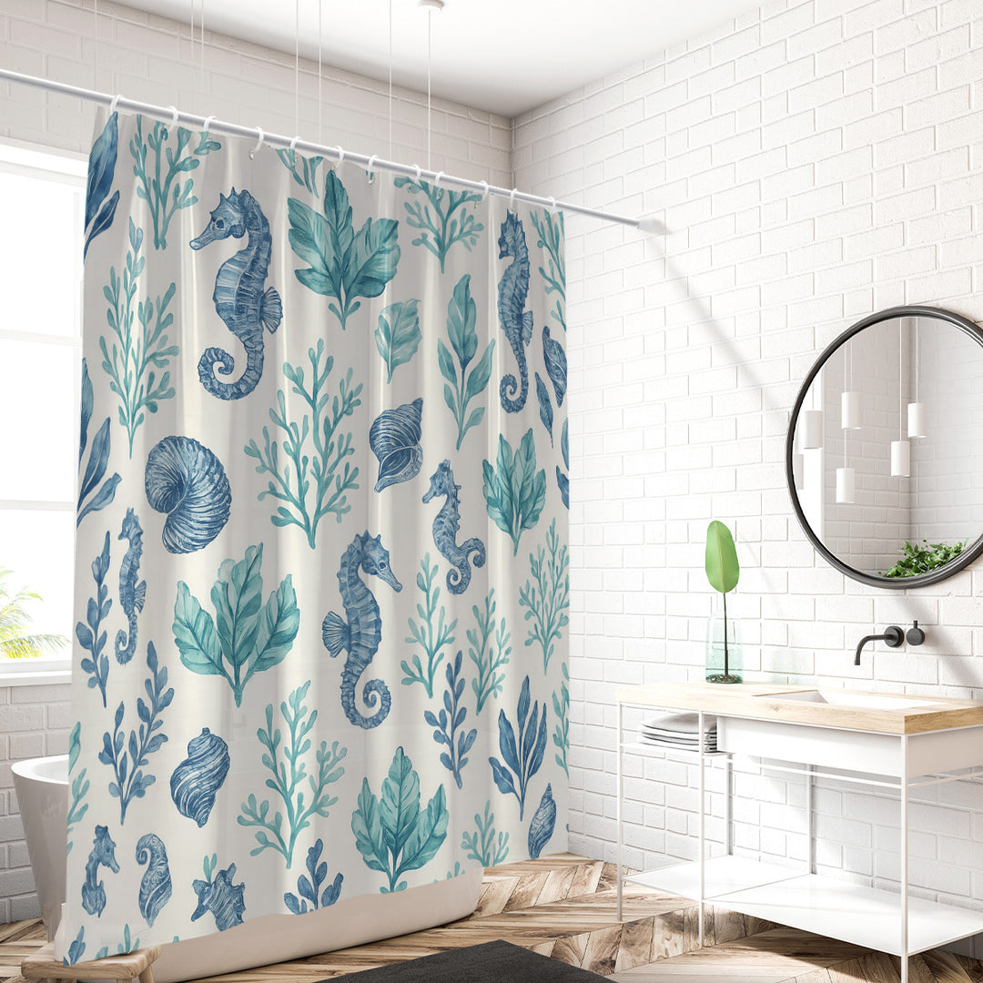 Bath Shower Curtain Bowlift