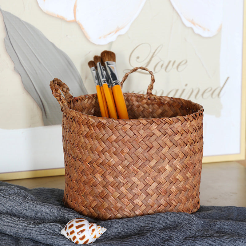 Multi-Functional Handwoven Storage Basket Bowlift