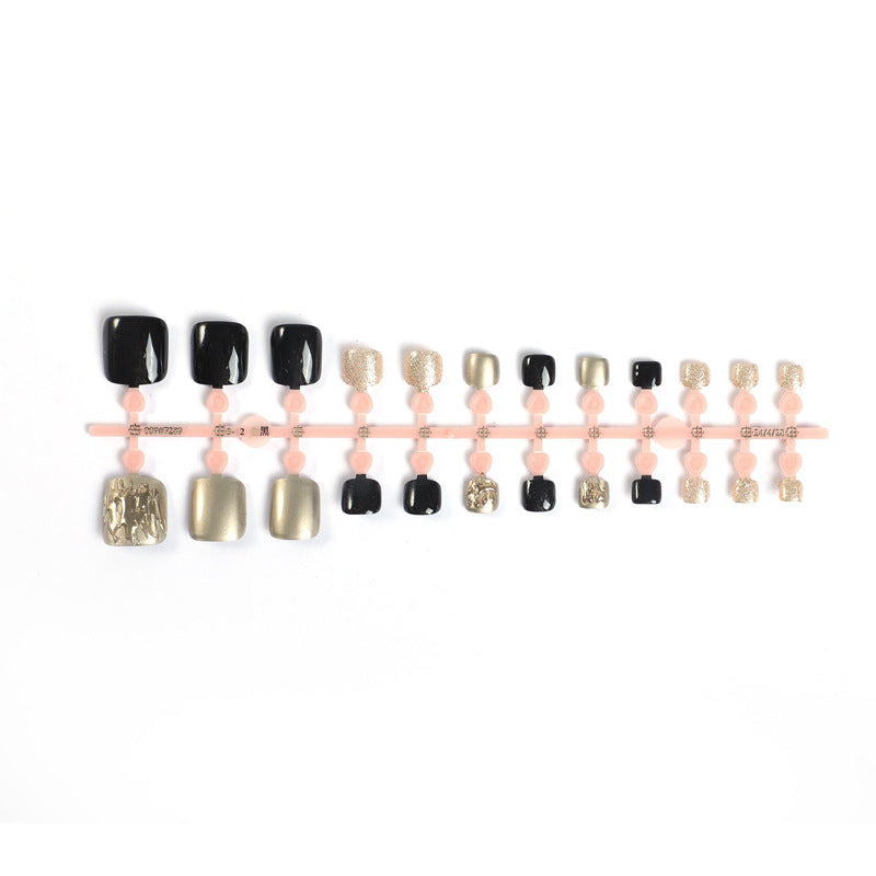 Artificial nail set with shine and texture variations Bowlift