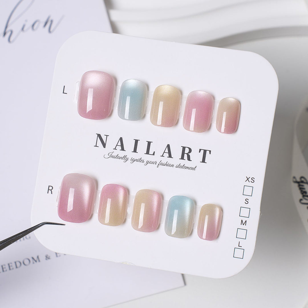 Stylish Press-On Nail Set Bowlift