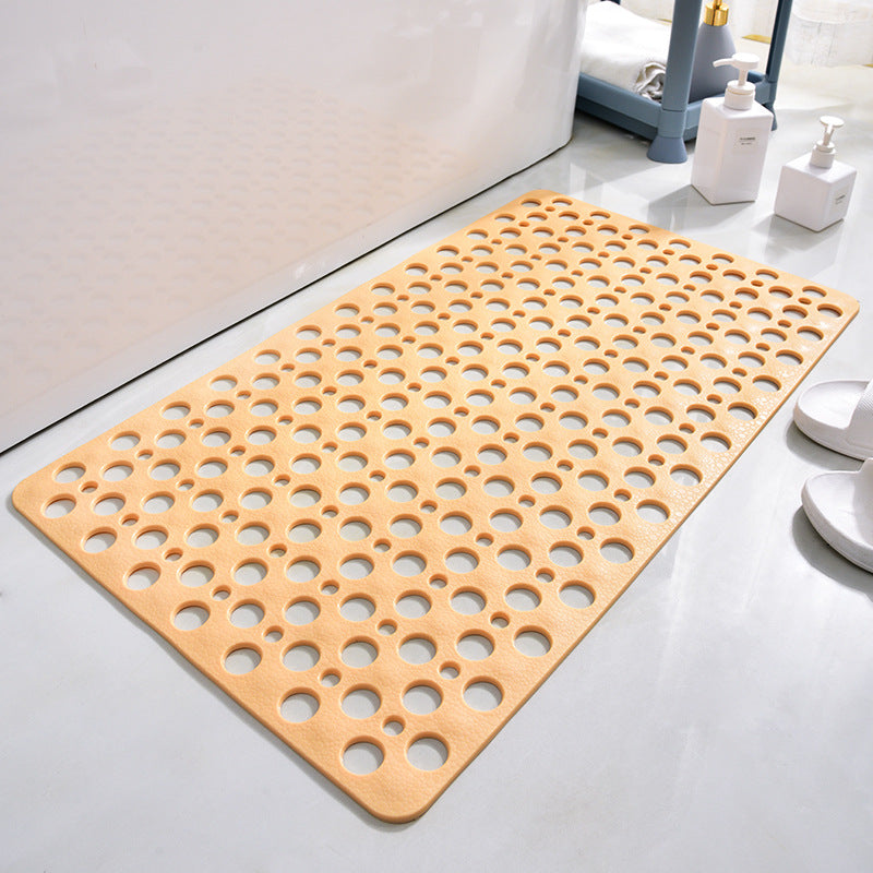 Perforated anti-slip drainage bath mat with textured non-toxic PVC surface Bowlift