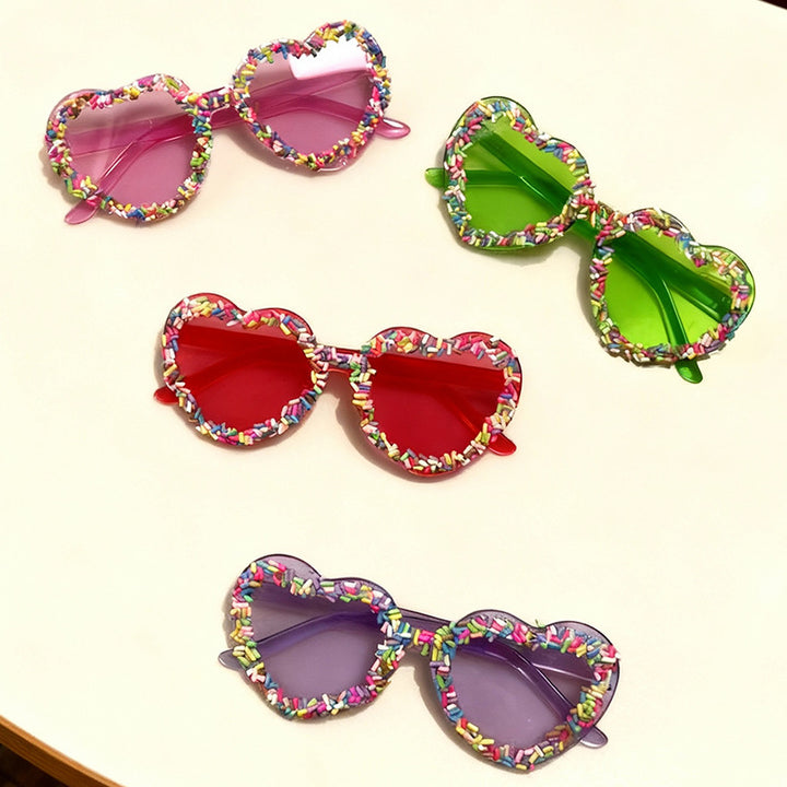 Fun and Colorful Heart-Shaped Sunglasses Bowlift