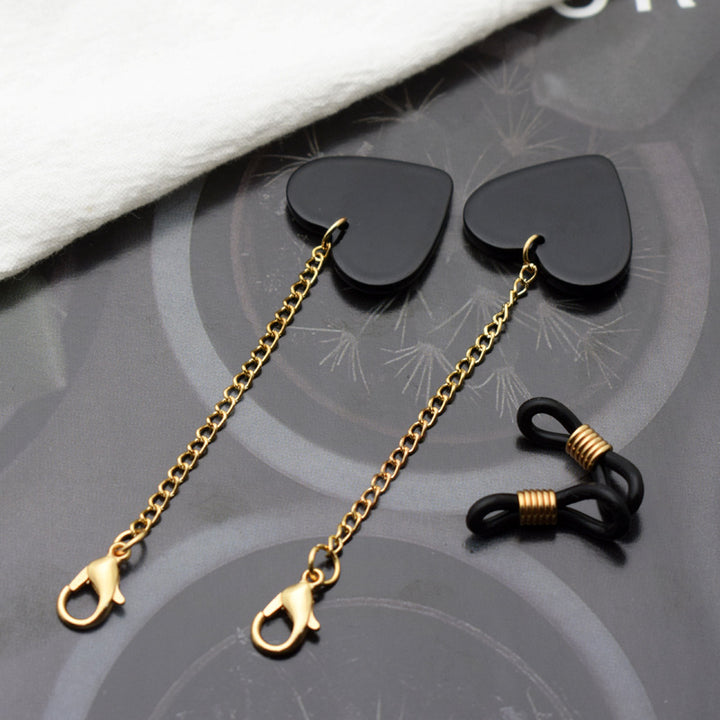 Heart-Shaped Decorative Eyewear Chain Bowlift