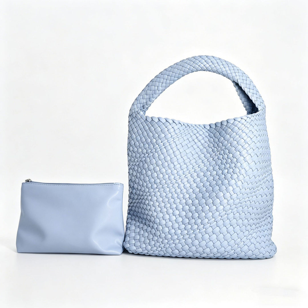 Textured Braided Tote Bag Bowlift