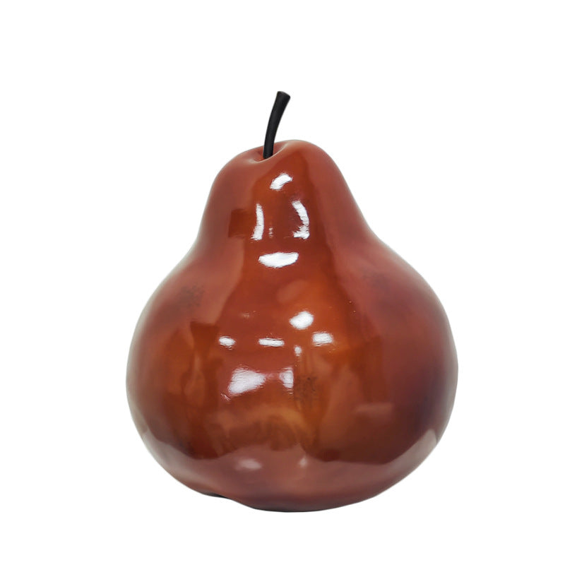 Decorative Wooden Pear Sculpture