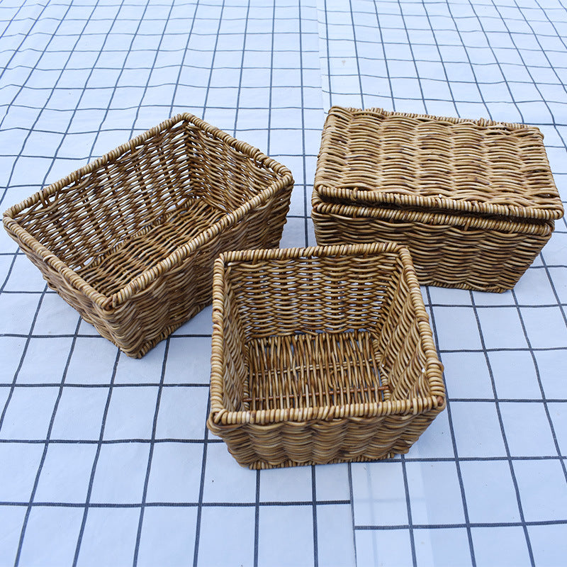 Natural Woven Storage Basket Bowlift