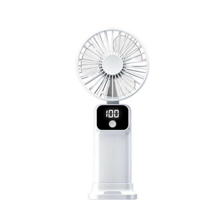 Unisex Portable USB Fan with Digital Display Bowlift