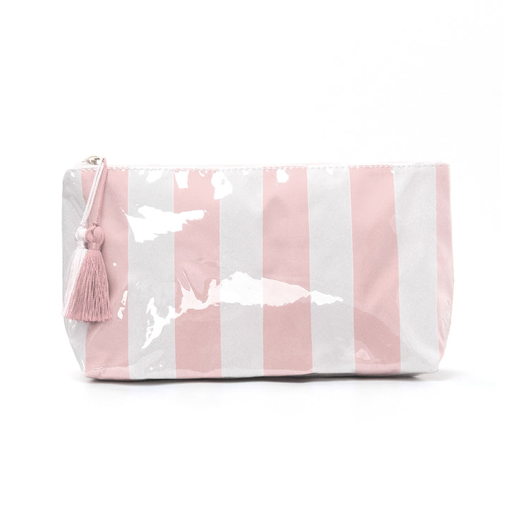 Cosmetic pouch with colorful check pattern Bowlift