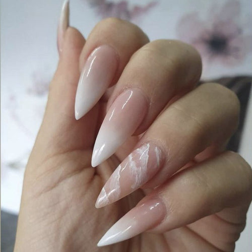 Elegant Stiletto Nail Art Extensions Bowlift