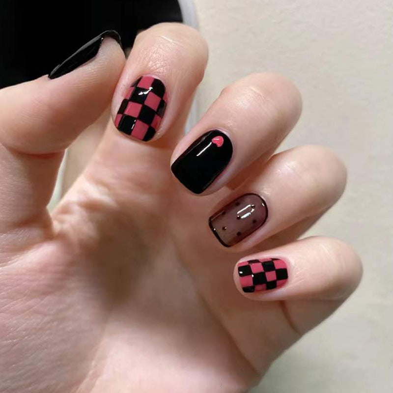 Decorative Floral Press-On Nail Art Set Bowlift