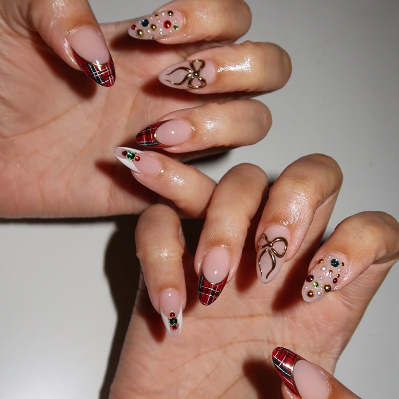 Exclusive artificial nails with festive design Bowlift
