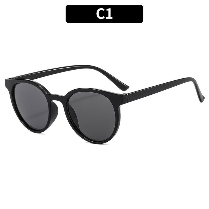 Vintage-Inspired Round Frame Sunglasses
