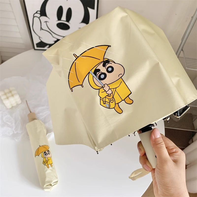 Women's folding umbrella with creative character design Bowlift