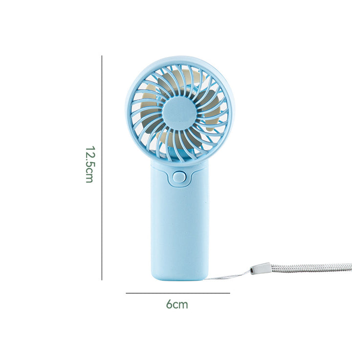 Women's portable mini fan with ergonomic handle and USB charging function Bowlift