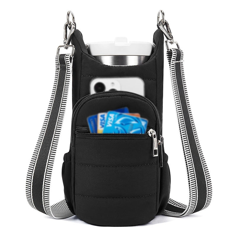 Practical bottle and phone carrying bag Bowlift