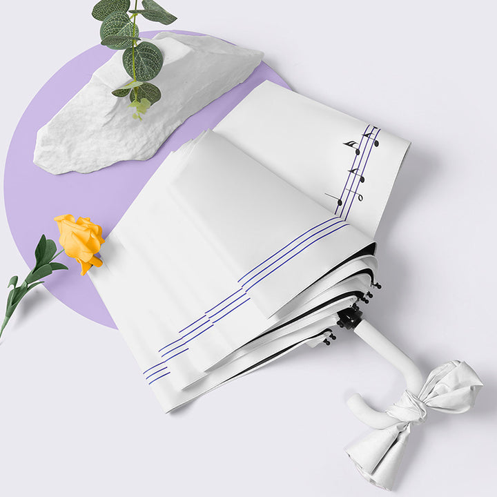 Ladies elegant folding umbrella with heart-shaped design Bowlift