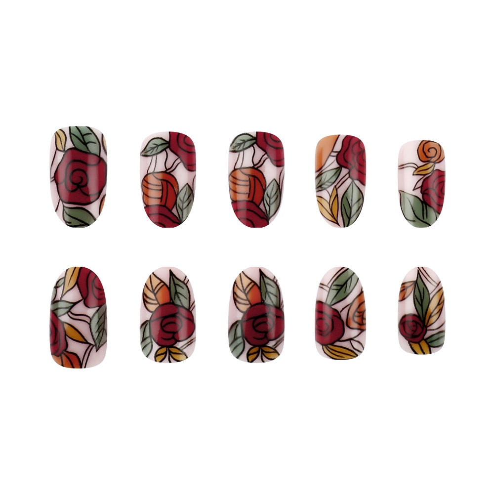 Floral Design Nail Art Set Bowlift