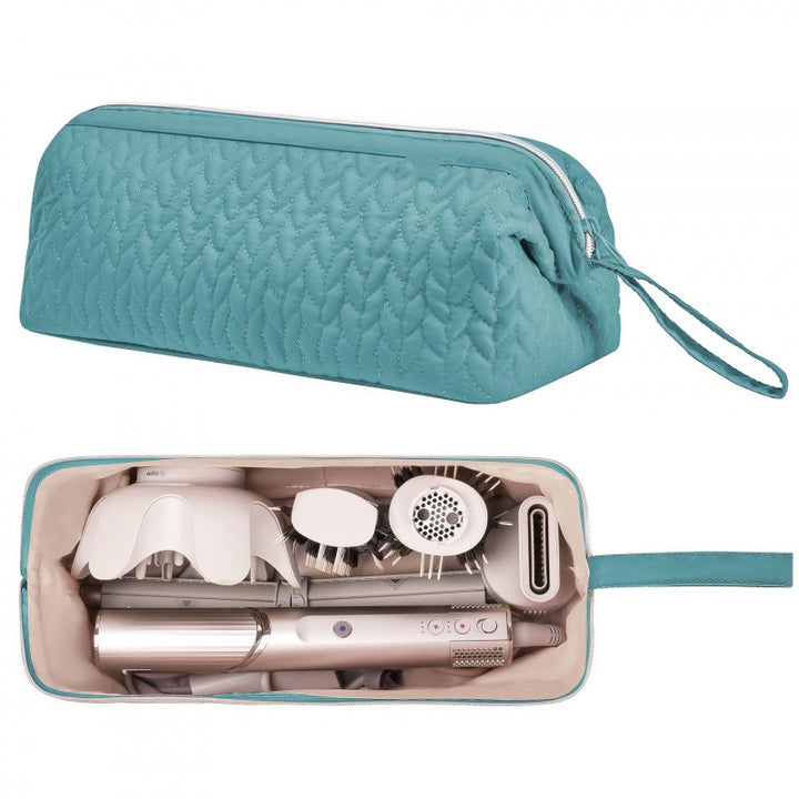 Cosmetic Organizer Bag with Elegant Quilting Bowlift