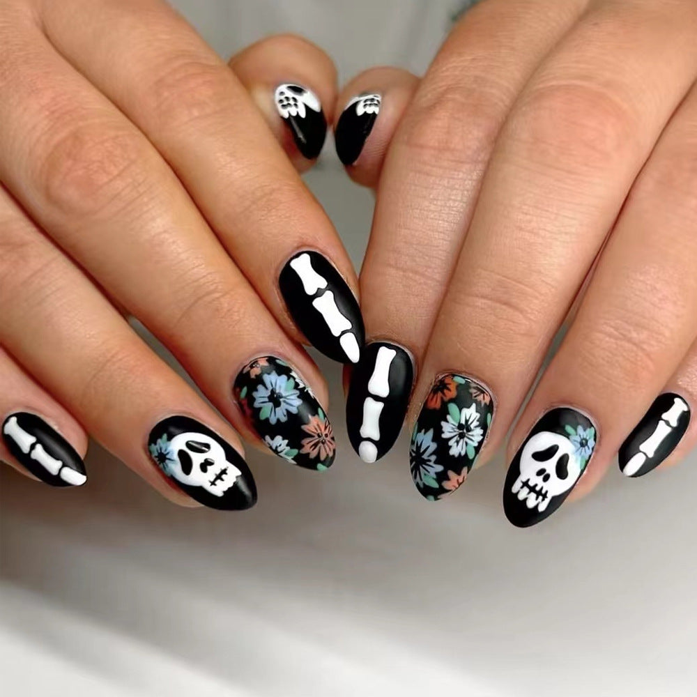 Artistic Halloween-Themed Press-On Nails Bowlift