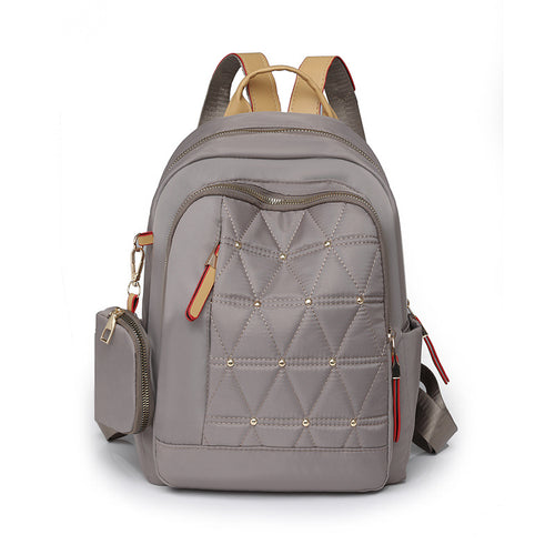 Stylish Quilted Multi-Pocket Backpack