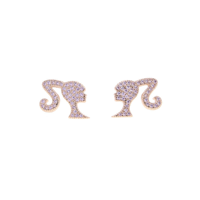 Heart-Shaped Glitter Earrings Bowlift