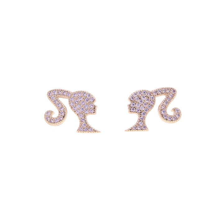 Heart-Shaped Glitter Earrings Bowlift