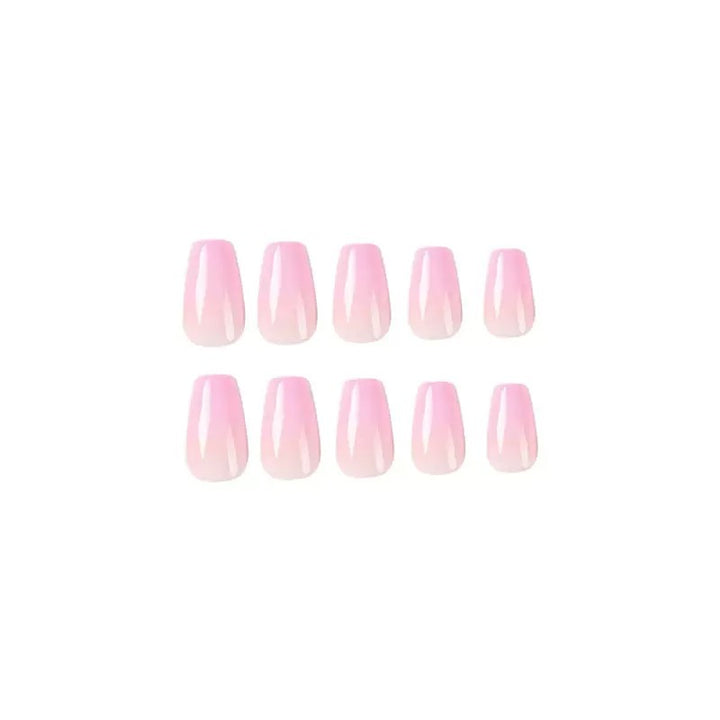 Artificial nail set with elegant gradient and modern design Bowlift