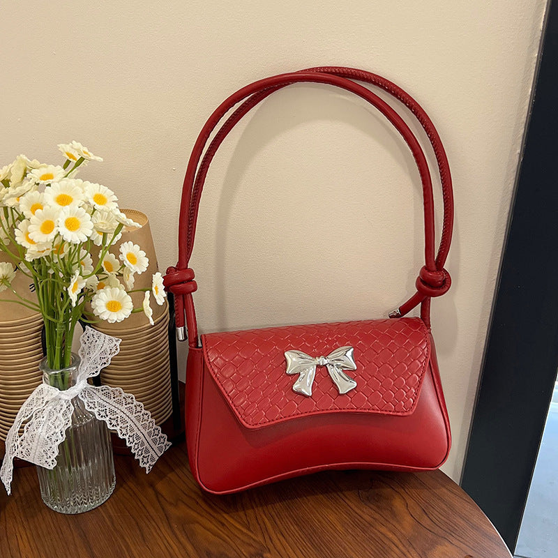 Chic Bow-Detail Handheld Clutch Bag Bowlift