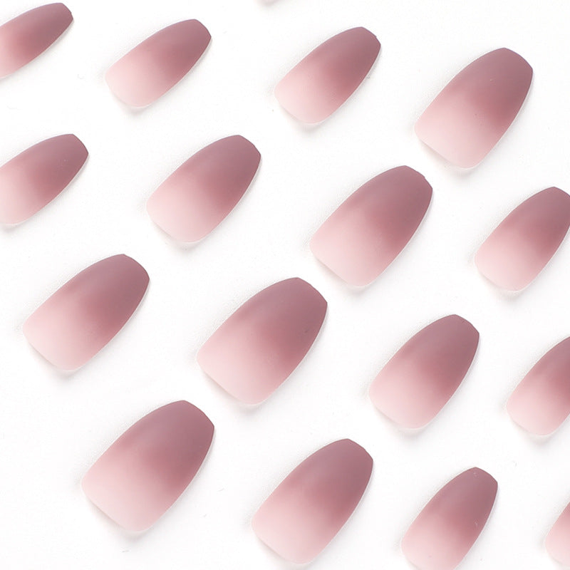 Artistic nail extensions with matte ombre effect Bowlift
